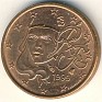 Euro - 1 Euro Cent - France - 1999 - Cobre Chapado en Acero - KM# 1282 - 16,3 mm - Obv: Human face Rev: Denomination and globe  - 0